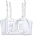 Escante Women's Satin and Lace Up The Front Wide Garter Belt