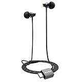 New Bee T1 USB Type C Earbud Ceramic Housing Noise Isolating Earphone CDLA HiFi Stereo In Ear Monitor Headphones for Galaxy Note 7, Nexus 5X/6P, LG G5, HTC 10, Huawei P9 (Black)