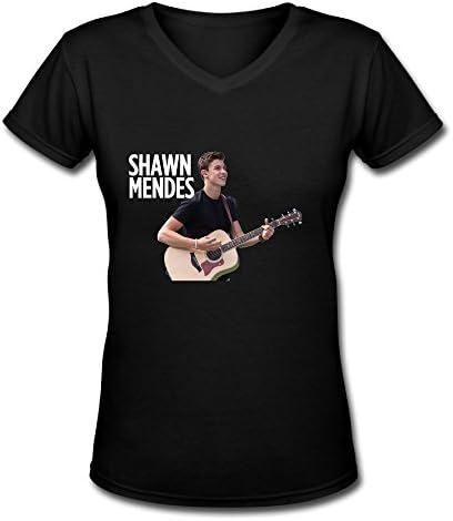 Shawn Mendes Tour 2016 Fan Poster Women's V Neck Tee Shirt