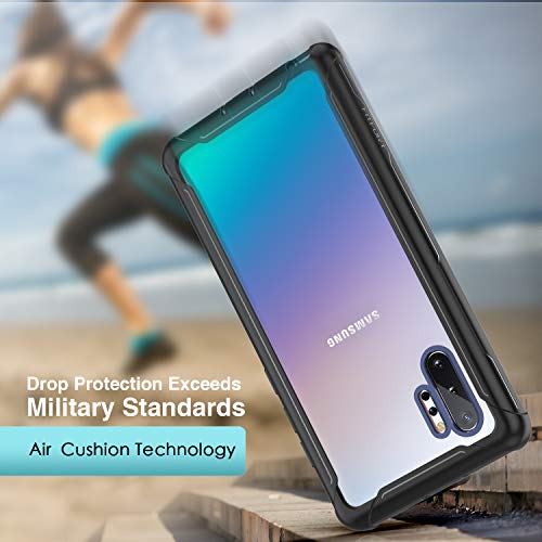 FITFORT Samsung Galaxy Note 10 Plus Case Full Body Rugged Heavy Duty Clear Bumper Case with Free Screen Protector, Shock Drop Proof Protective Case Compatible with Galaxy Note 10+ Plus (2019) - Thumbnail 3