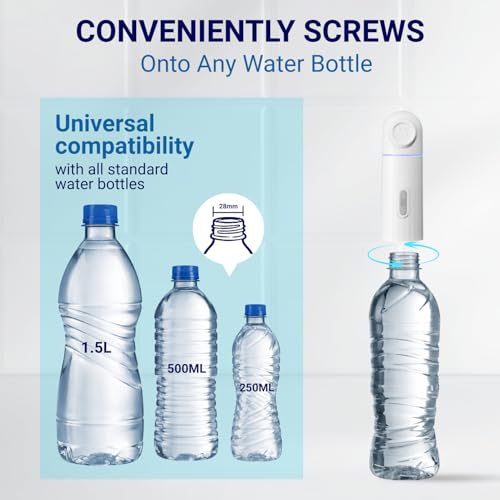 AquaNomad Portable Bidet with 350ML Bottle - USB-Type C Portable Travel Bidet Electric, Dual Pressure Travel Bidet with LED Light - Waterproof Portable Shattaf, Bidet Sprayer for Toilet Travel