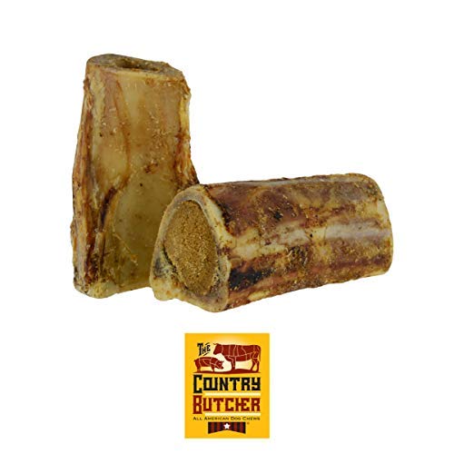 The Country Butcher 4" Meaty Filled Dog Bones, Made in USA, Natural Dog