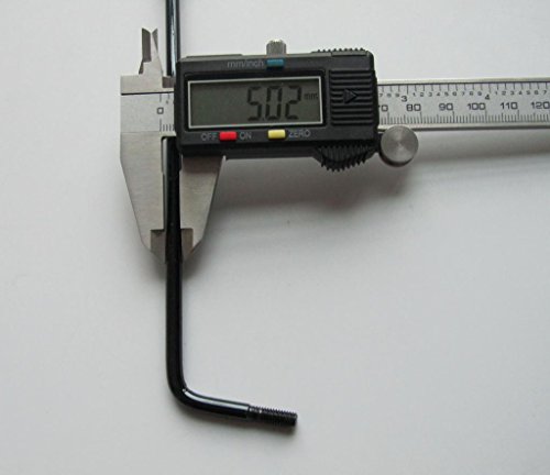 KAISH 5mm ST Strat Guitar Tremolo Trem Arm Whammy Bar Black Nickel with Cream Tip