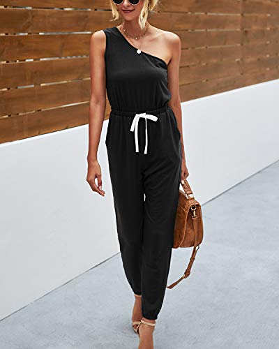 black pants romper with pockets