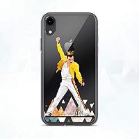 CatixCases Freddie Mercury Music Queen Case Cell Phone Plastic Сlear Case for Apple iPhone X/XS/XR/XS Max / 7/8 / plus iPhone 6 / 6S plus Protector Protective Cover