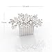Silver Crystal Hair Comb for Weddings - Women's Bridal Comb by Ciccii