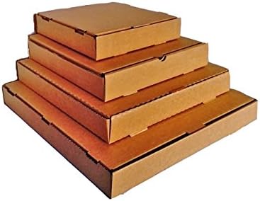 25 x Pizza Style Takeaway Postal Box Vinyl LP Shipping Mailing Carton (BROWN) (13")