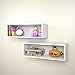 Nexera Wall Shelves 223503, Set of 2, White