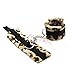 Soft Velvet Handcuffs Bondage Restraint Hand Cuffs (Leopard)thumb 1