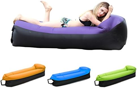 Inflatable Lounger Chair with portable carry bag for various uses (Purple Sofa)