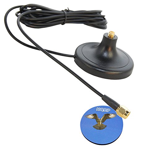 HQRP 3M RP-SMA WiFi Antenna Extension Cable Connector Magnetic Base for Netgear ME103 / WG302 / WG311 / WG311T + HQRP Coaster