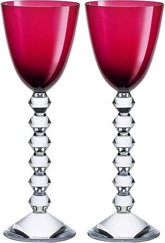 Baccarat Crystal Vega Rhine Wine Glass - Red - Set of 2