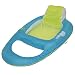 SwimWays Spring Float Recliner - Swim Lounger for Pool or Lake - Light Blue/Lime primary
