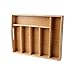 Mind Reader Bamboo Condiment and Accessories Organizer Or Butler Serving Tray with Handles, Brown
