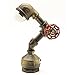 Y-Nut Industrial Steampunk LED Desk Lamp, Iron Piping Loft Style Vintage Antique Light, Retro Desk Lamp, Alfred Night Light LL-007-WW