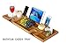 Royal Craft Wood Natural Bamboo Bathtub Caddy/Bath Serving Tray for 2: Him and Her - Luxury Bathtub Accessories Set