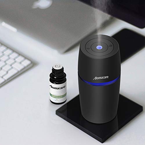 Essential Oil Diffuser for CarAromacare 90ml Essential Oil Diffuser for Car, USB Car Diffuser, Portable Mini Car Cup Diffuser,Humidifier, Perfect Air Freshener for Vehicle, Travel Size, Black