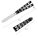 Metal Practice Butterfly Comb Style Knife Trainer Tool, Dull Black