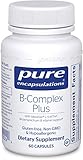 Pure Encapsulations - B-Complex Plus - Balanced B Vitamin Formula with Metafolin® L-5-MTHF and Vitamin B12-60 Capsules