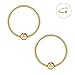 Ruifan 22G 8mm Nose Hoop Lip Eyebrow Tongue Helix Tragus Cartilage Septum Piercing Ring 8PCS - Mix Color