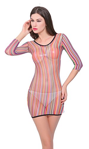 5 None+Temptation+Stretch+Transparent+Sleepwear