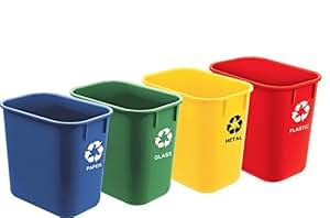 colores de cubos de basura