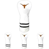 Team Golf NCAA White Vintage Fairway Golf Club Headcover, Form Fitting Design, Retro Design