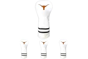 Team Golf NCAA White Vintage Fairway Golf Club Headcover, Form Fitting Design, Retro Design