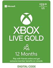 Xbox Live Gold: 12 Month Membership [Digital Code]