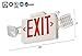 Lithonia Lighting ECR LED HO M6 LED Thermoplastic Casing Emergency Exit Sign With 2 LED Lamps, 227 Volts, 3 Watts, Red Letters