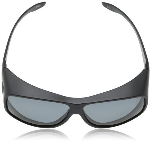 Solar Shield Fits Over Sunglasses Classic Aspen Aviator (XL) Blk/Gry - Thumbnail 4