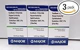 (3 Pack) Sodium Chloride Ophthalmic Solution 5% (15 mL) Pack of 3 Bottles *Compare to Muro 128 & Save!*