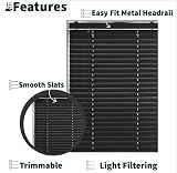 funky gadgets Silver Grey PVC Venetian Blinds Easy Fit 195 x 150 cm view 5