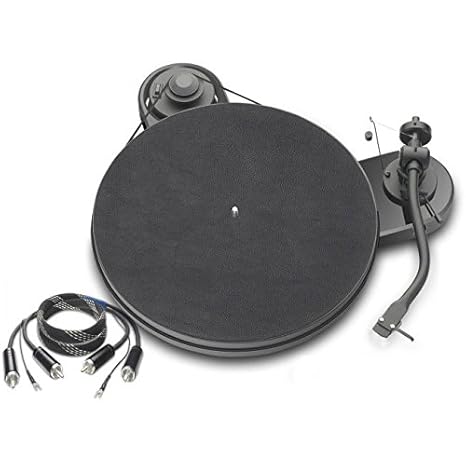 Pro-Ject RPM 1.3 Genie SuperPack (Ortofon 2M Silver) + RCA-CC 123cm - hochglanz schwarz