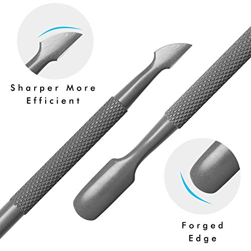 Cuticle Trimmer Cutter Nippers Cuticle Pusher - Ejiubas Cuticle Remover Professional Cuticle Clipper Upgraded Stainless Steel Cuticle Tool Cuticle Scissors Durable Manicure Pedicure Tools