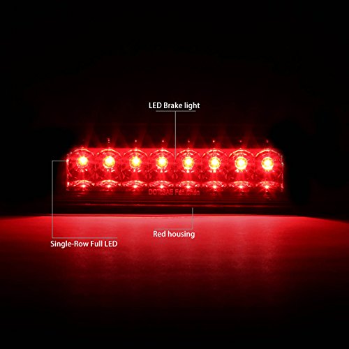 DNA Motoring 3BL-TTAC95-LED-RD Third Brake Light