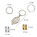 Fani 100pcs Gold &Silver Hair Rings Aluminum Dreadlocks Beads Gold Leaves Pendant Decorations Metal Cuffs Braid Jewelry for Hair Set Hair Clip Hair Accessories