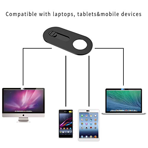 Webcam Cover Slide Ultra Slim Web Camera Cover for Computer, Dell HP Laptop, Mac, Mac Book Pro, Smartphone, Slider Camera Blocker Protect Privacy and Security (4 Pack)