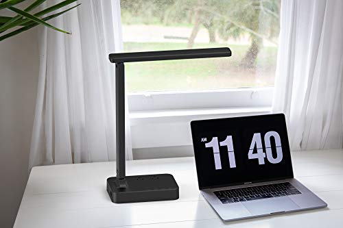 Drevet LED Desk Table Lamp with 3 USB Charging Port and 2 AC Power Outlet, 3 Color Model, 3 Level Brightness, Touch Dimmer Control,1h Timer, Memory Function,Eye-Caring Office Foldable Lamp,Night Light - Thumbnail 6