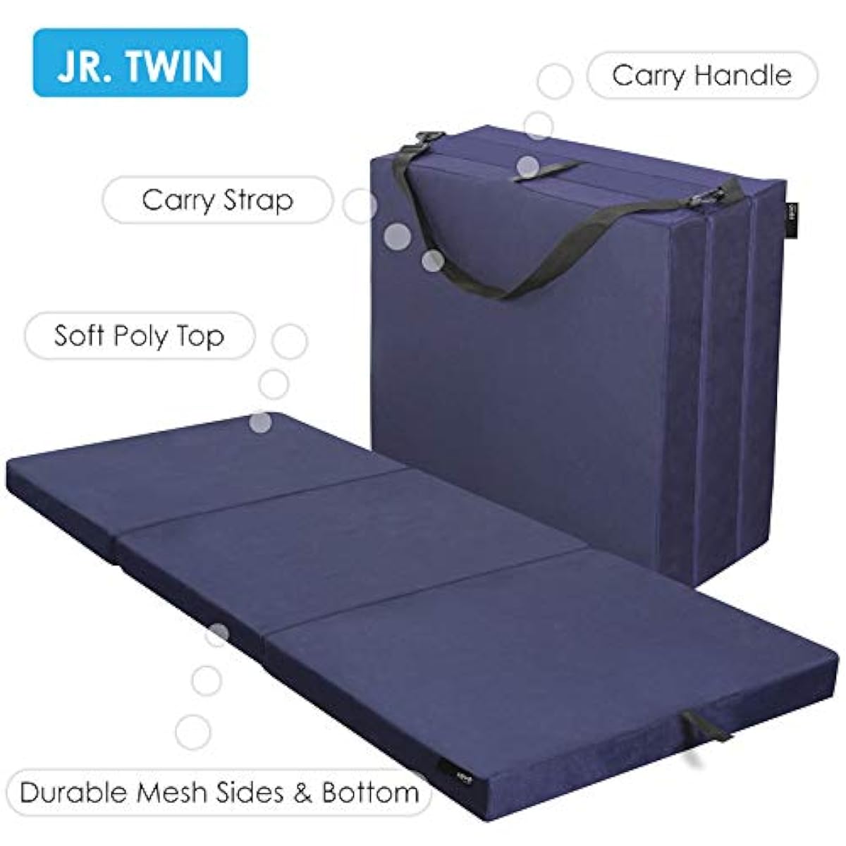 Tri Fold Mattress Floor Foam Mat Twin Folding Mattresses Sleep