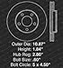 Max KT032113 Front + Rear Silver Slotted & Cross Drilled Rotors and Ceramic Pads Combo Brake Kit; Excl GT Bullitt Models Mustang