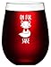 Offbeat Gifts Oh For Fox Sake - Funny Wine Glass Saying - Fox Themed Unbreakable Stemless Plastic Wine Glass - Funny Gift for Women or Men- Fox Lover Coworker Gift - Shatterproof Safe for Outdoor Use