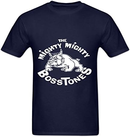 Santadra Men's Graphic Tees The Mighty Mighty Bosstones Printed Logo T-shirts XL Navy