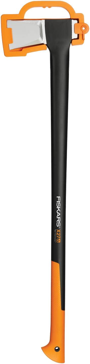 Fiskars Ascia da Spacco X27, Lunghezza: 96 cm, XXL, Nero/Arancione, 1015644