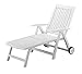 KETTLER Roma Folding Lounger in White Resin primary