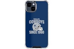 Skinit Clear Phone Case Compatible with iPhone 15 - Officially Licensed NFL Dallas Cowboys Helmet Design