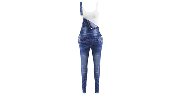 slim denim dungarees