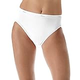 Hanes Womens No Ride Up Cotton Hi-Cut Panties 6-Pack (PP43WB)