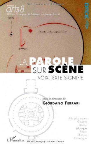 La  parole sur scène, voix, texte, signifié