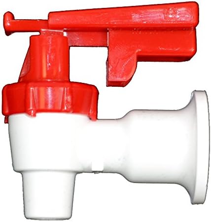 Tomlinson 1009470 White Cooler Replacement Faucet - Red Touch Guard